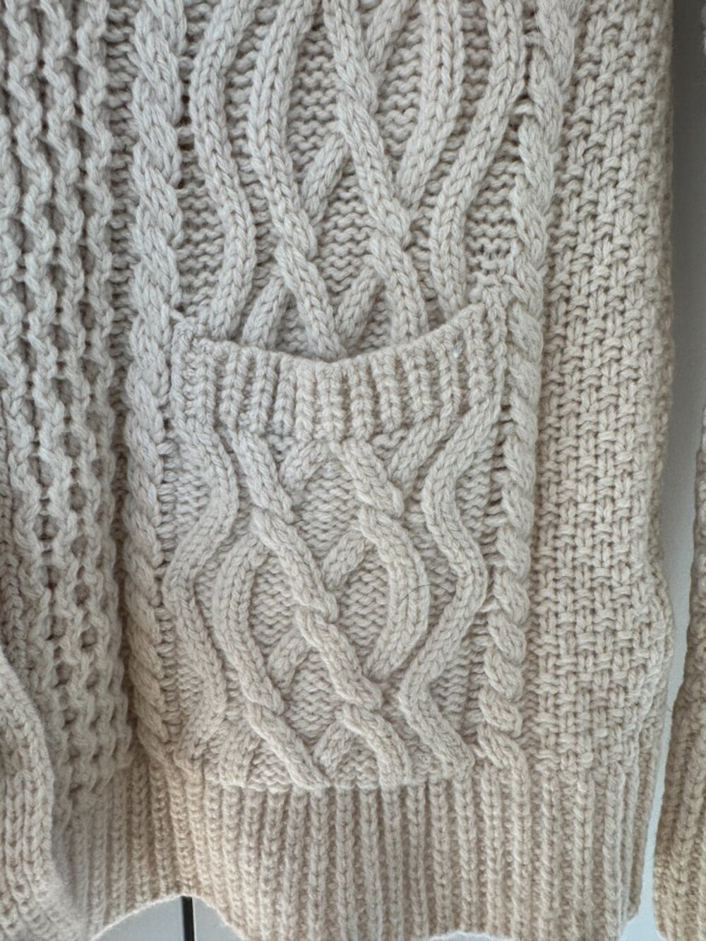 RE/DONE 50s Fisherman Cardigan Ivory Size Small - Picture 5 of 14